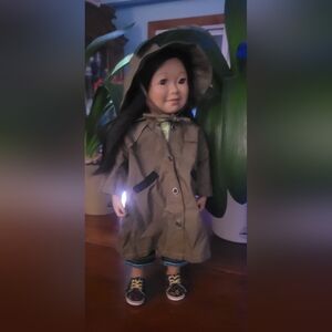 Maplelea Pack It Jacket Doll Outfit & Superstar Sneakers, Doll not included